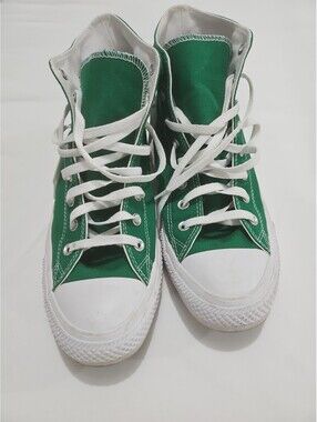 Converse Chuck Taylor All Star High Top. Men's 11.5. Green.  0178